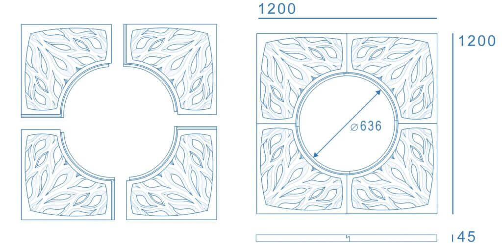 Приствольная решетка для дерева ZKING CRUST 1.2х1.2м Черная в Кирово-Чепецке фото