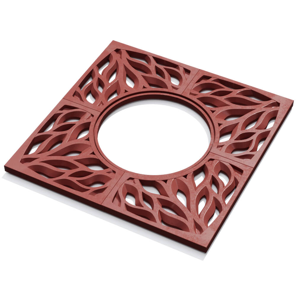 Приствольная решетка для дерева ZKING CRUST 1.2х1.2м Красная в Кирово-Чепецке фото