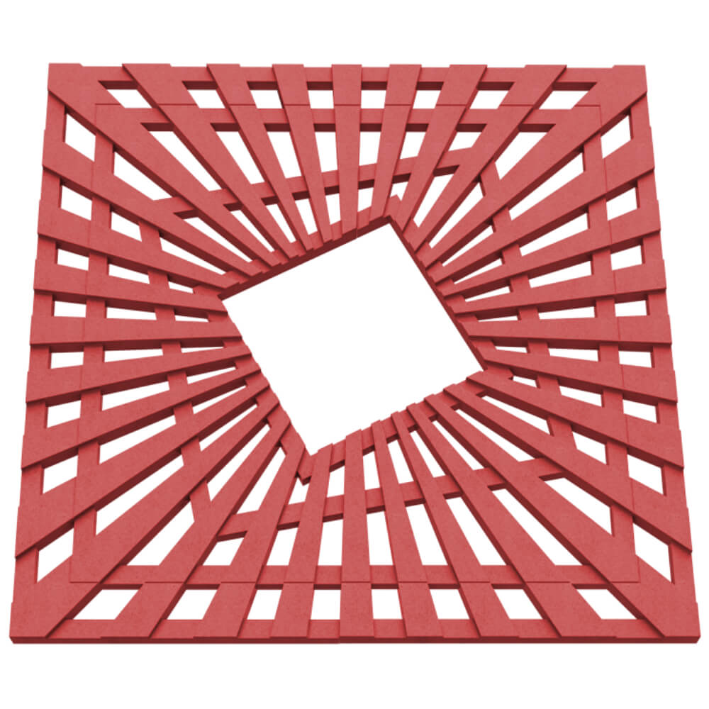 Приствольная решетка для дерева ZKING ATMOSPHERE 1.2х1.2м Красная в Кирово-Чепецке фото