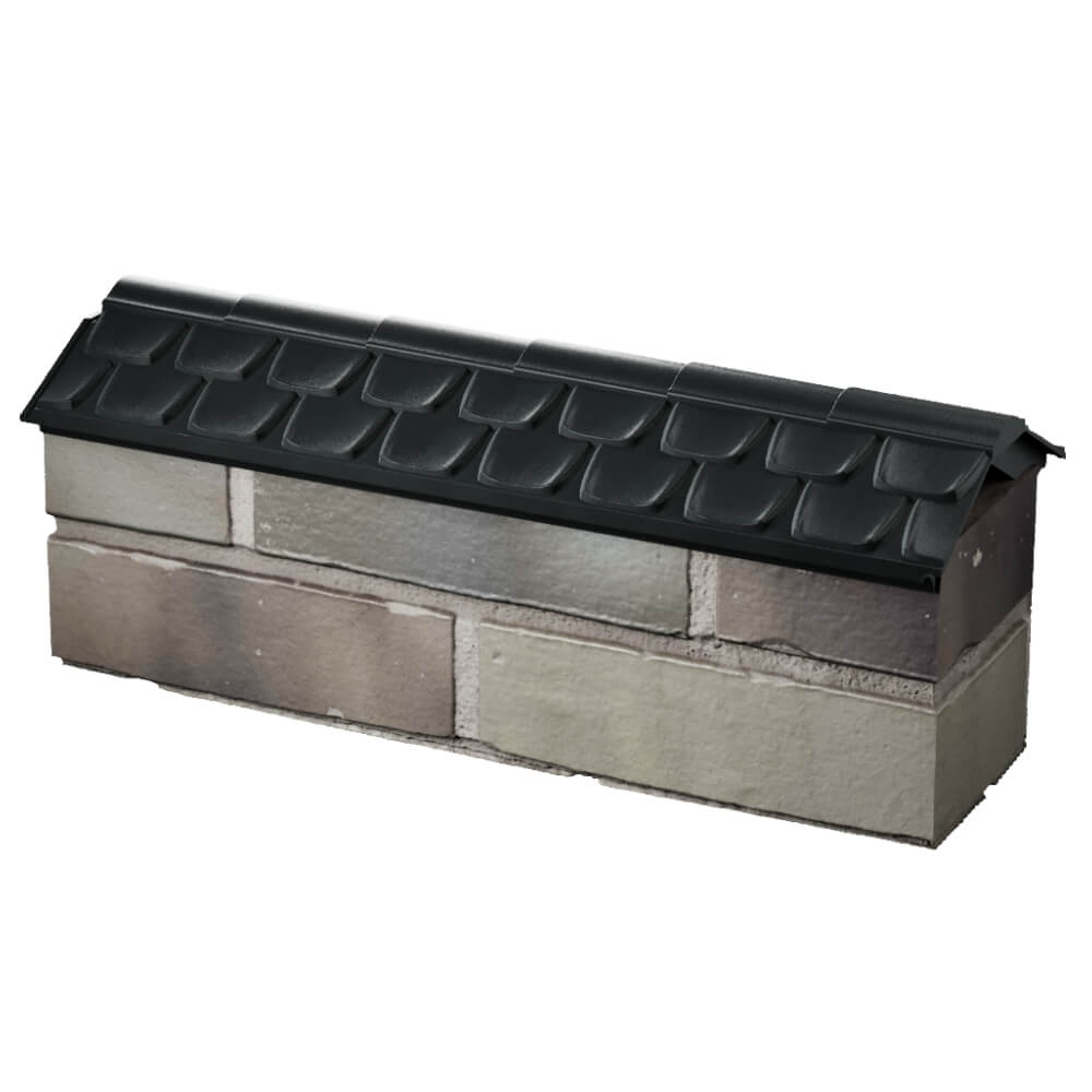 Парапет Zking Эльбрус Черный с посадкой на 0.5 кирпича (130мм) в Кирово-Чепецке фото