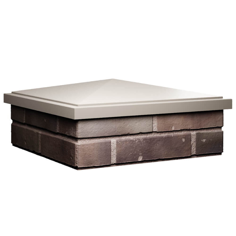 Колпак Zking БонаМоно Бежевый на столб 2х2 кирпича (515х515, 530х530мм) в Кирово-Чепецке фото