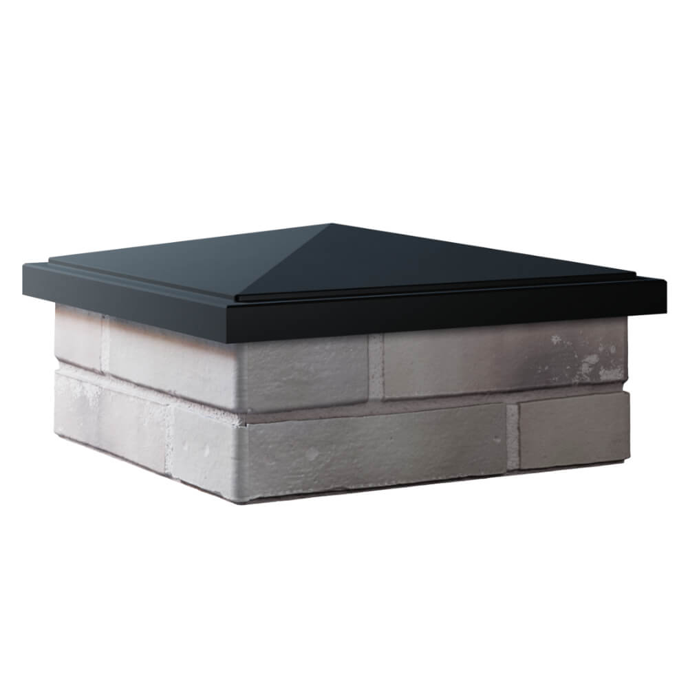 Колпак Zking БонаМоно Черный на столб 1.5х1.5 кирпича (385х385, 400х400мм) в Кирово-Чепецке фото