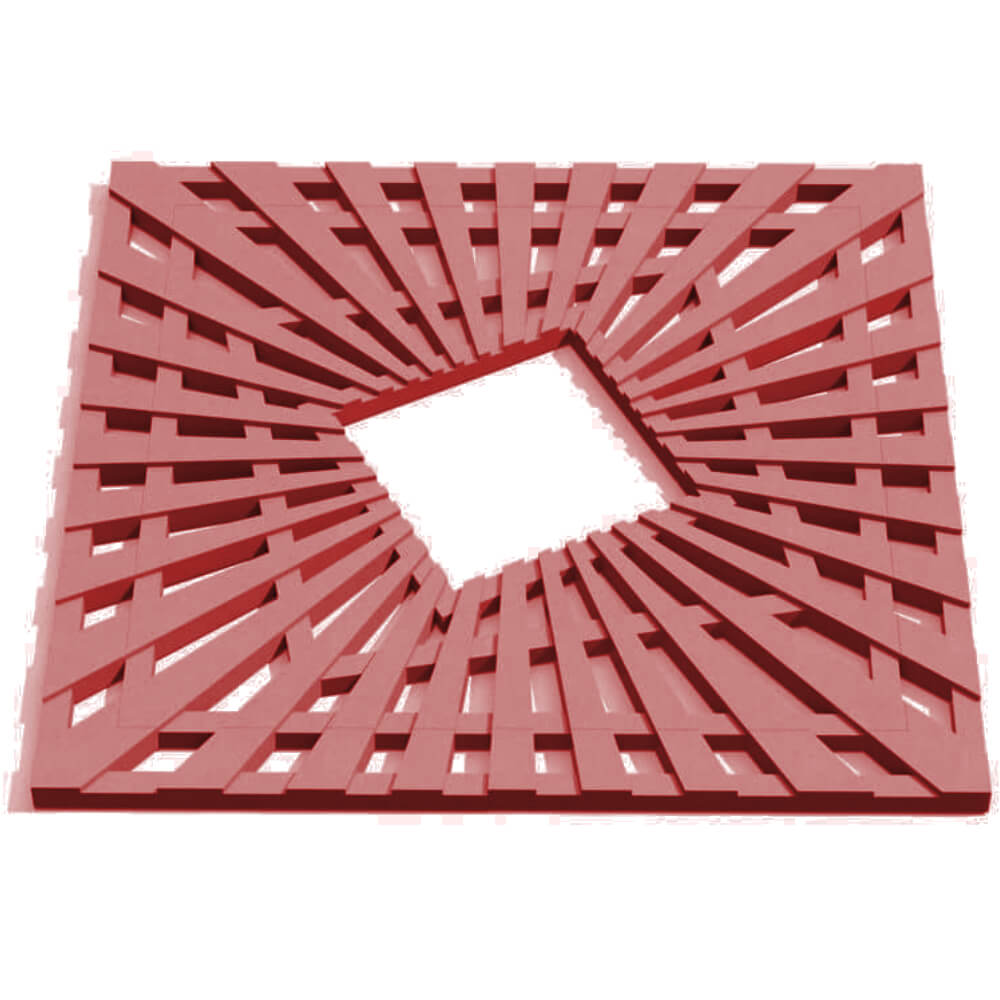 Приствольная решетка для дерева ZKING ATMOSPHERE 1.2х1.2м Красная Кирово-Чепецк фото