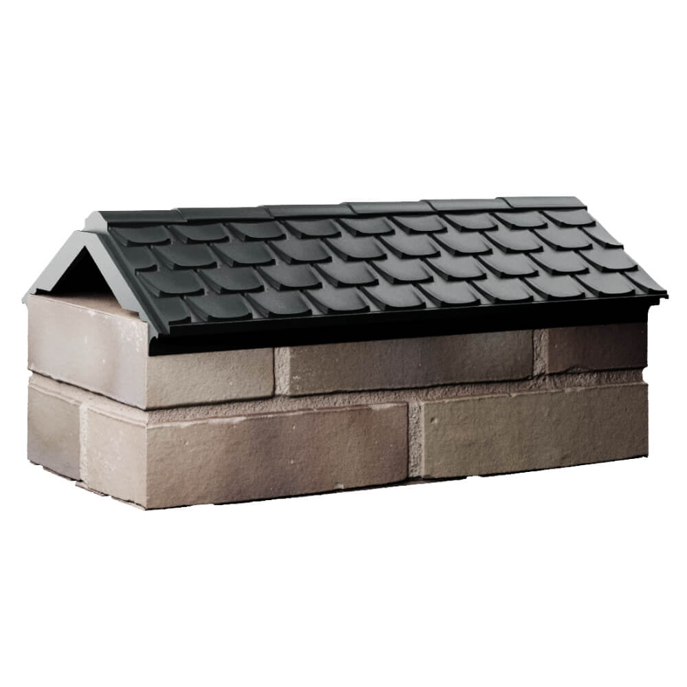 Парапет Zking Эльбрус Черный с посадкой на 1 кирпич (255мм) Кирово-Чепецк фото