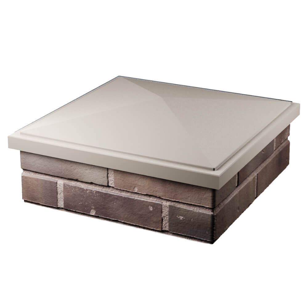 Колпак Zking БонаМоно Бежевый на столб 2х2 кирпича (515х515, 530х530мм) в Кирово-Чепецке фото