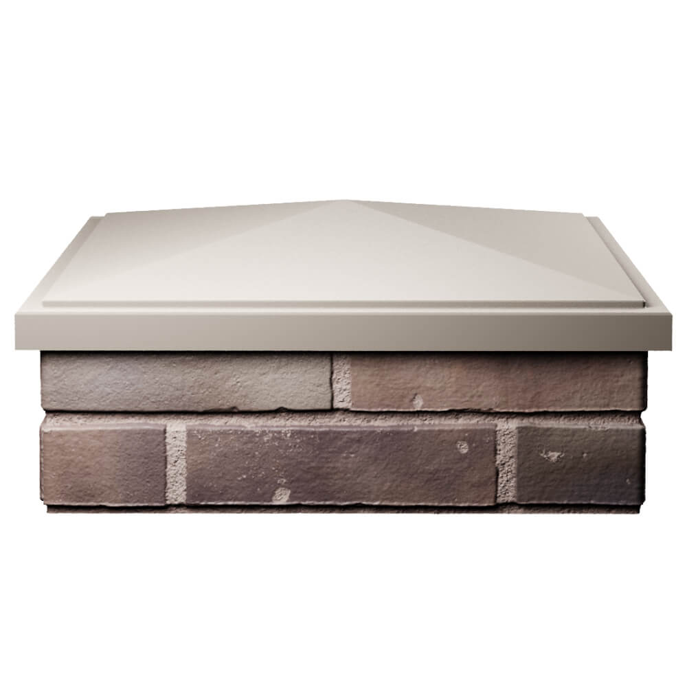 Колпак Zking БонаМоно Бежевый на столб 2х2 кирпича (515х515, 530х530мм) Кирово-Чепецк фото