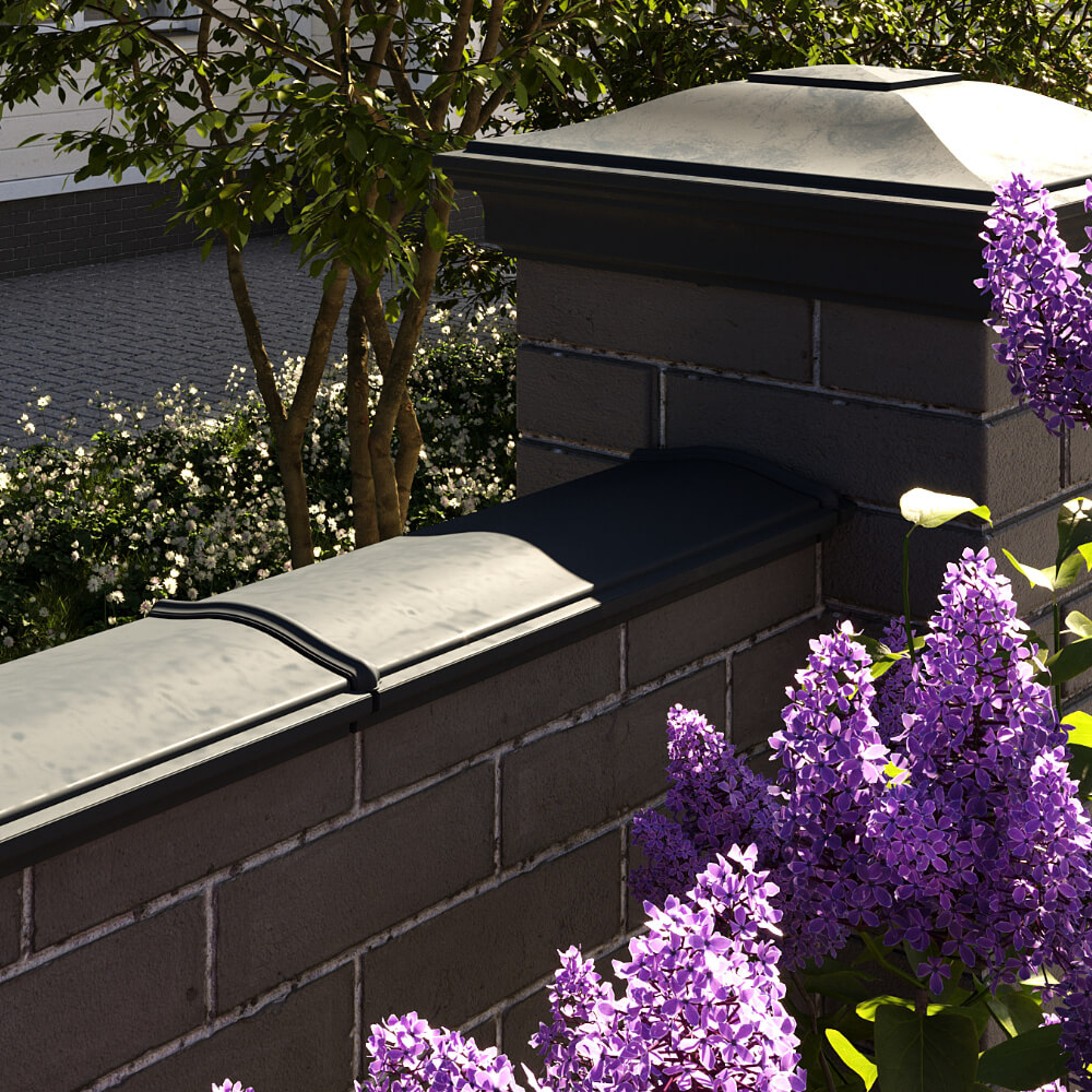 Парапет Zking Монблан Черный посадка на 0.5 кирпича (130мм) в Кирово-Чепецке фото