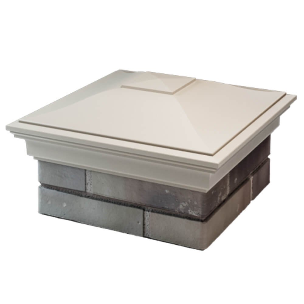 Колпак Zking Монблан Бежевый на столб 1.5х1.5 кирпича (385х385мм) в Кирово-Чепецке фото