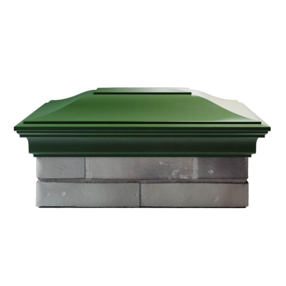 Колпак Zking Монблан Зеленый на столб 2х1.5 кирпича (515х385мм) в Кирово-Чепецке фото