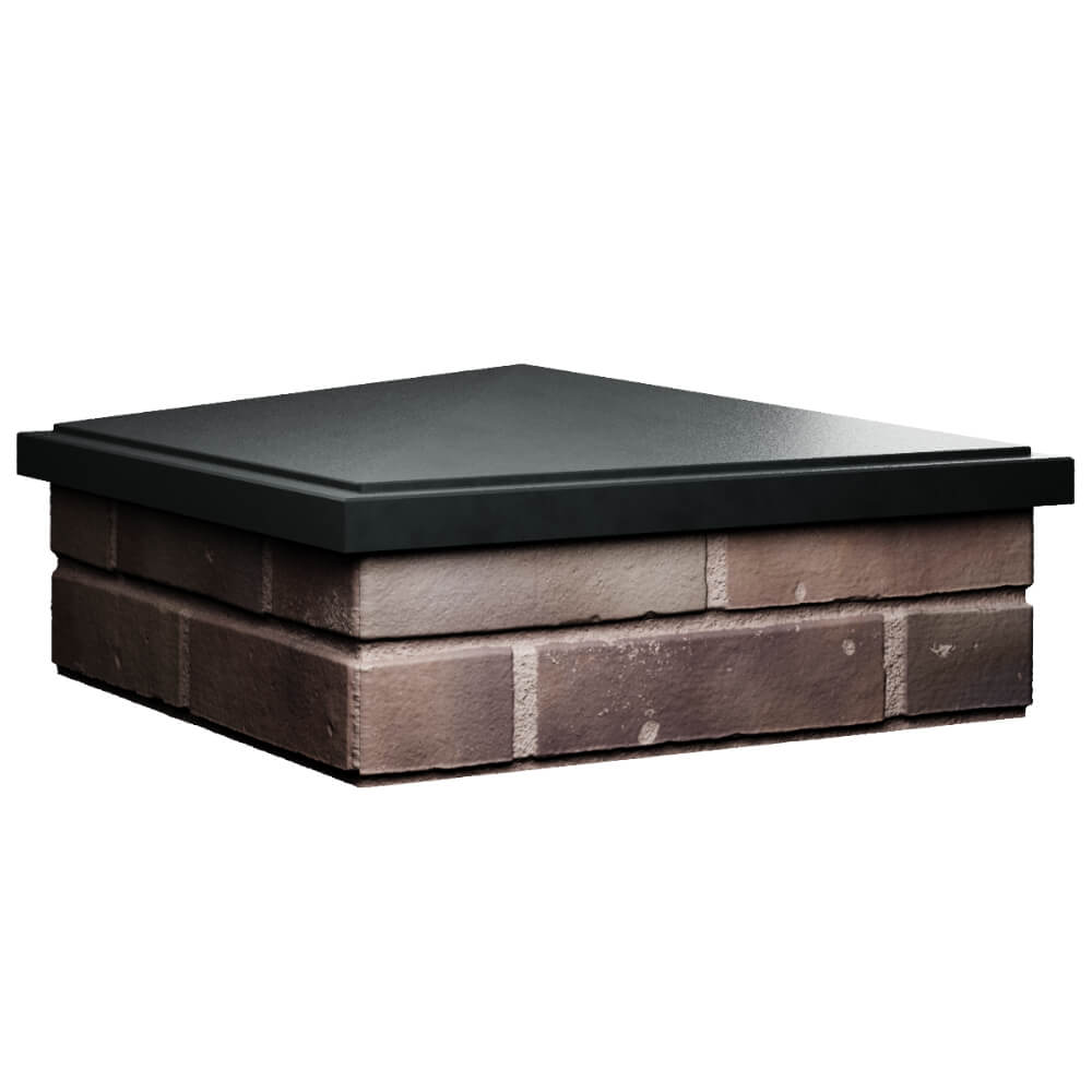 Колпак Zking БонаМоно Черный на столб 2х2 кирпича (515х515, 530х530мм) в Кирово-Чепецке фото