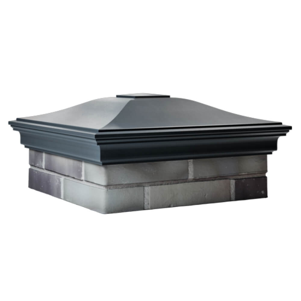 Колпак Zking Монблан Серый на столб 2х2 кирпича (515х515мм) в Кирово-Чепецке фото