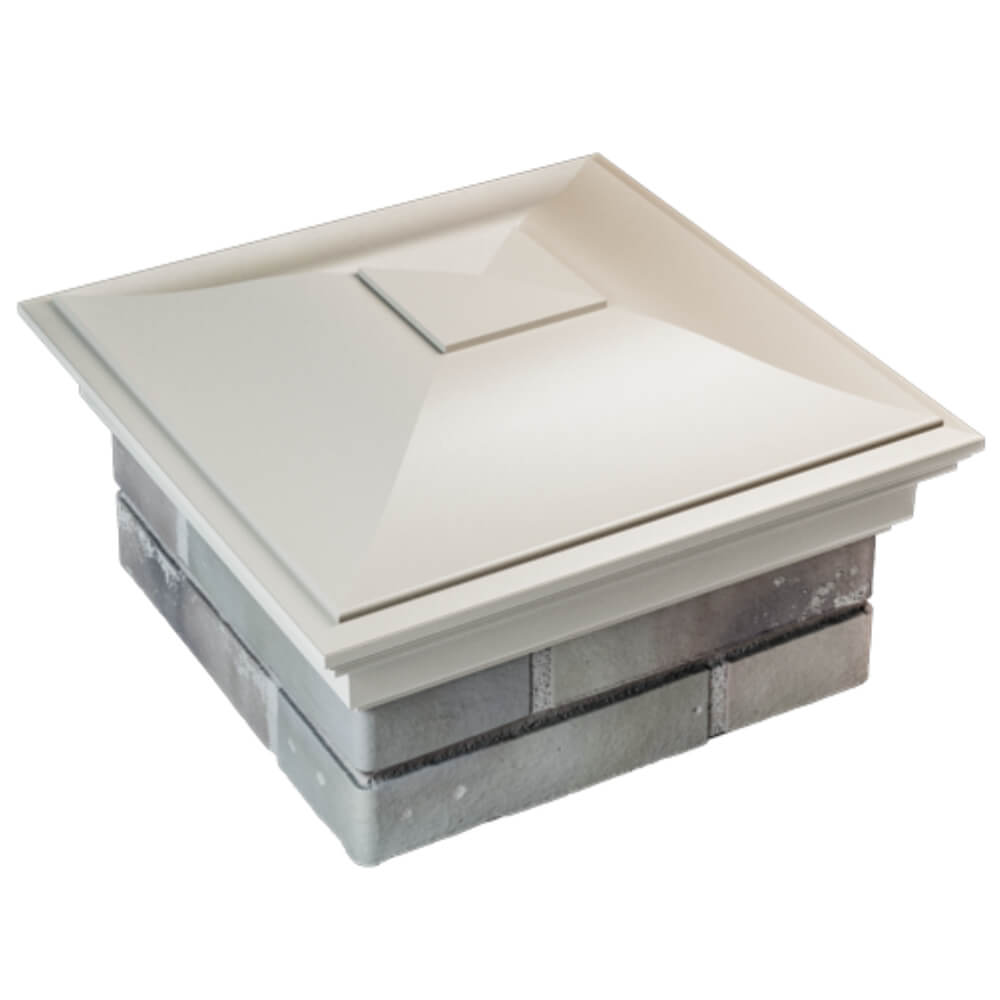 Колпак Zking Монблан Бежевый на столб 1.5х1.5 кирпича (385х385мм) в Кирово-Чепецке фото