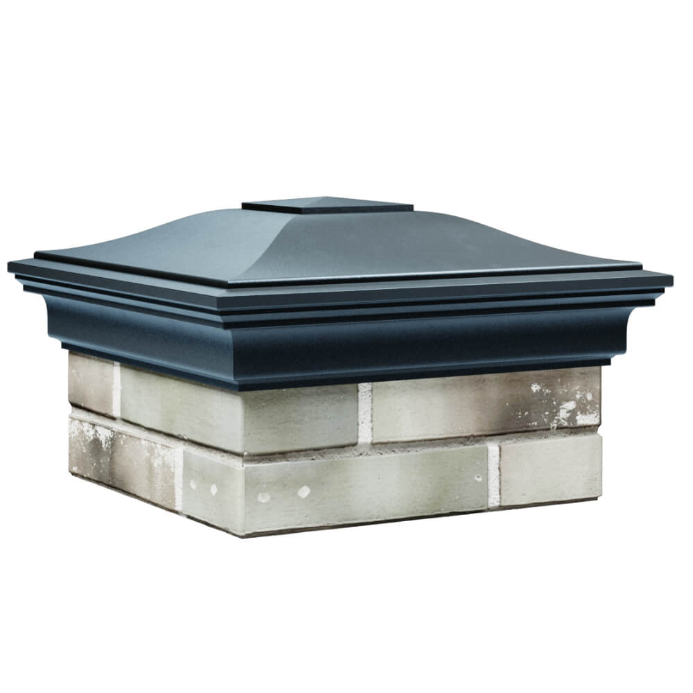 Колпак Zking Монблан Серый на столб 1.5х1.5 кирпича (385х385мм) в Кирово-Чепецке фото