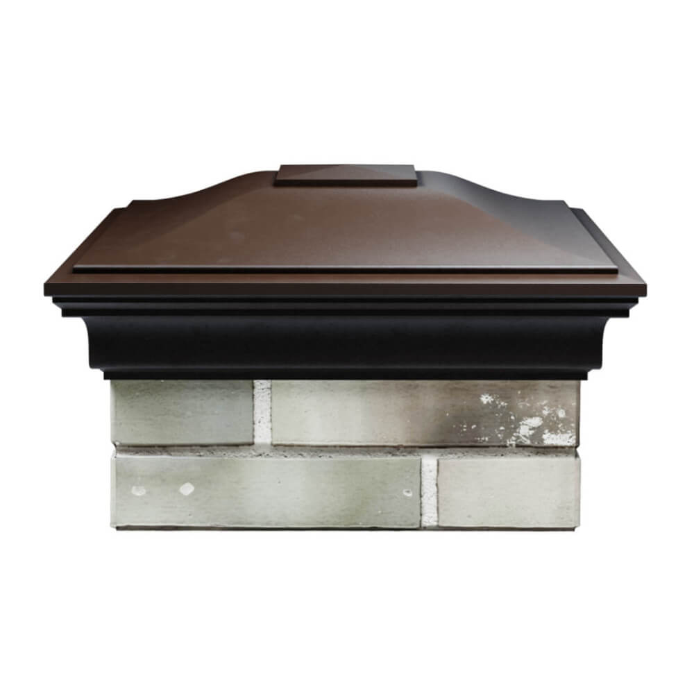 Колпак Zking Монблан Коричневый на столб 1.5х1.5 еврокирпича 0.7НФ (355х355мм) Кирово-Чепецк фото