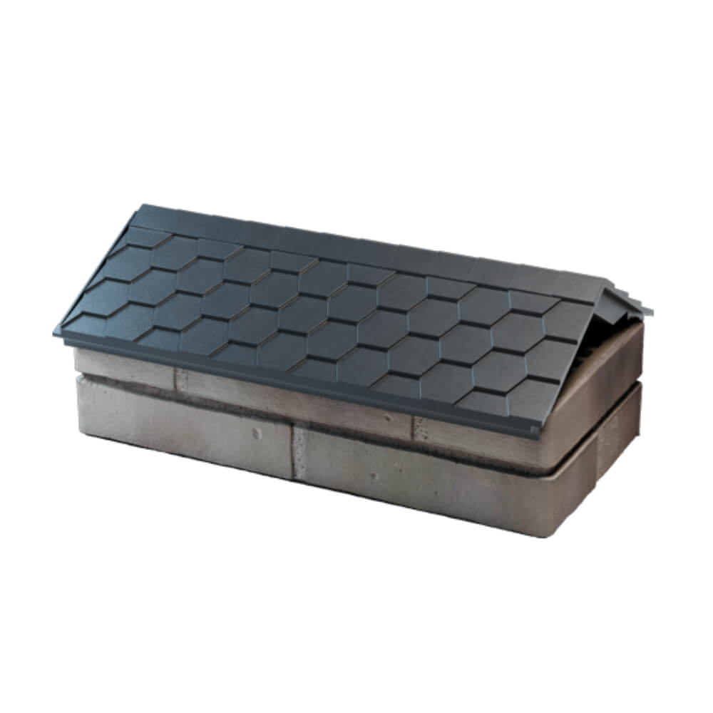 Парапет Zking Эверест Серый с посадкой на 1 кирпич (200/225/255мм) в Кирово-Чепецке фото