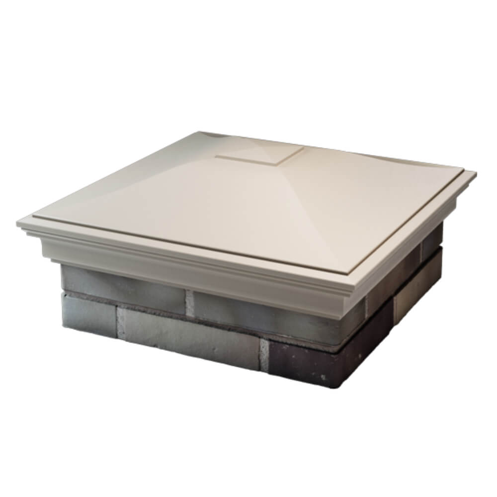 Колпак Zking Монблан Бежевый на столб 2х2 кирпича (515х515мм) в Кирово-Чепецке фото