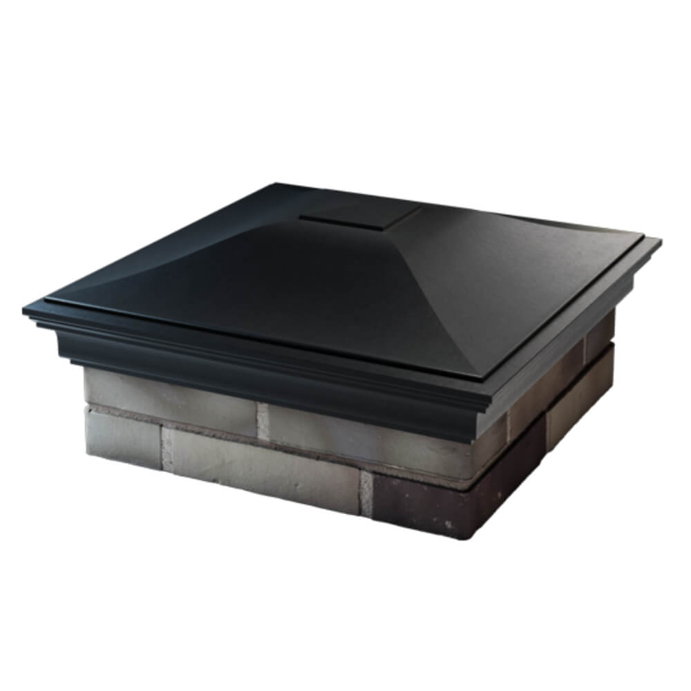 Колпак Zking Монблан Черный на столб 2х2 кирпича (515х515мм) в Кирово-Чепецке фото