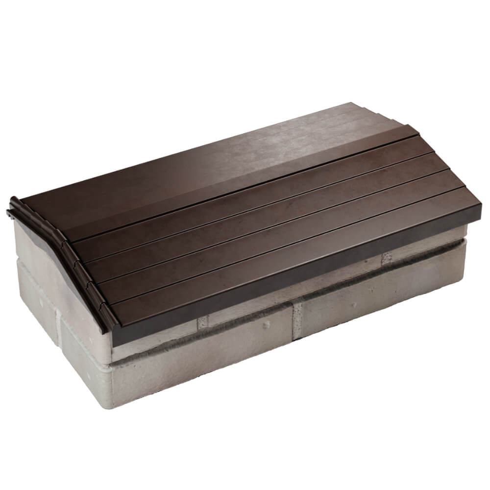 Парапет Zking Бона ХайТек Коричневый с посадкой на 1 кирпич (200/225/255мм) в Кирово-Чепецке фото