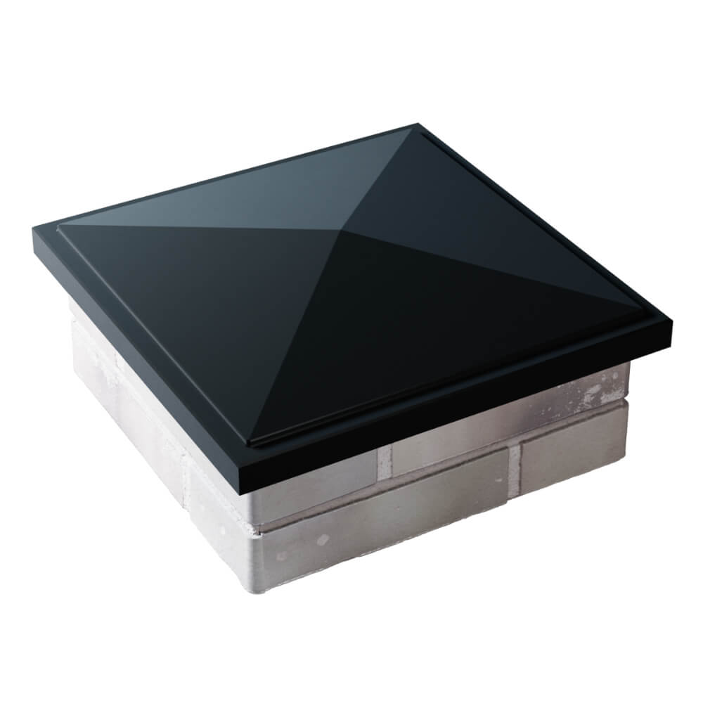 Колпак Zking БонаМоно Черный на столб 1.5х1.5 кирпича (385х385, 400х400мм) в Кирово-Чепецке фото