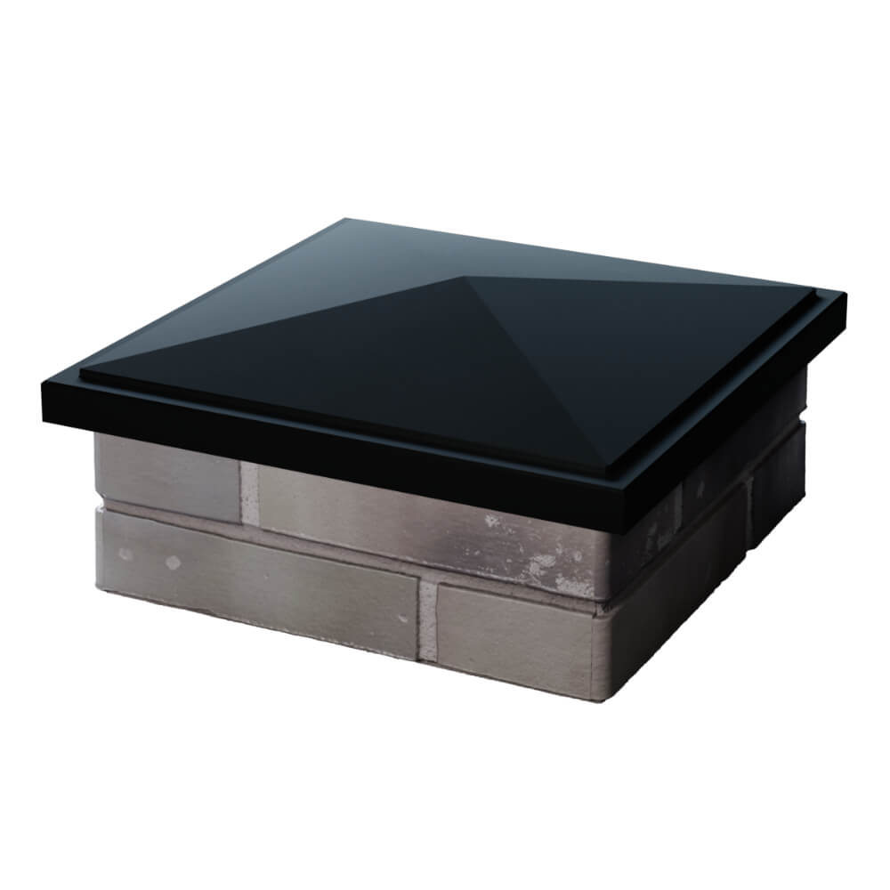 Колпак Zking БонаМоно Черный на столб 1.5х1.5 кирпича (385х385, 400х400мм) в Кирово-Чепецке фото