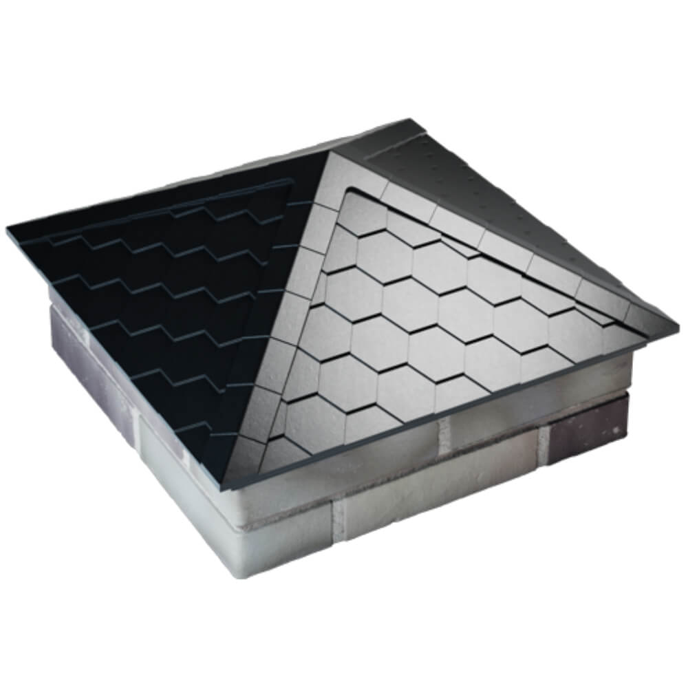 Колпак Zking Эверест Черный на столб 2х2 кирпича (535х535мм) Кирово-Чепецк фото