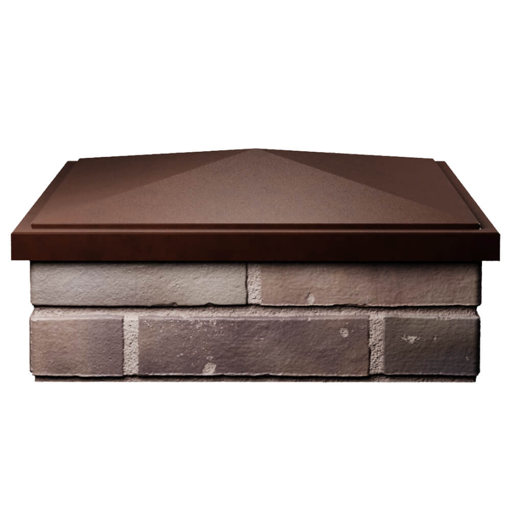 Колпак Zking БонаМоно Коричневый на столб 2х2 кирпича (515х515, 530х530мм) Кирово-Чепецк фото