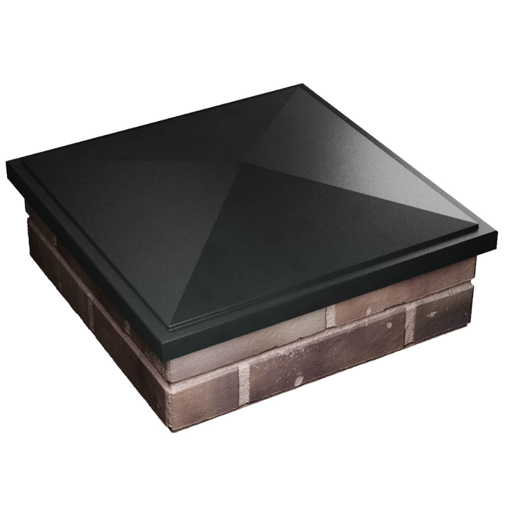 Колпак Zking БонаМоно Черный на столб 2х2 кирпича (515х515, 530х530мм) в Кирово-Чепецке фото