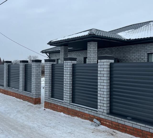 Колпак Zking Бона ХайТек Серый на столб 1.5х1.5 кирпича (385х385мм) в Кирово-Чепецке фото