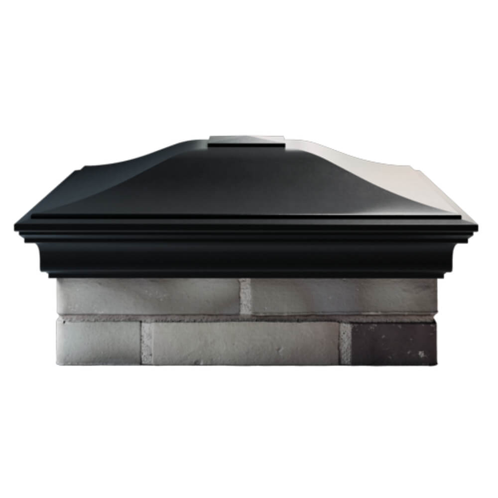 Колпак Zking Монблан Черный на столб 2х2 кирпича (515х515мм) в Кирово-Чепецке фото