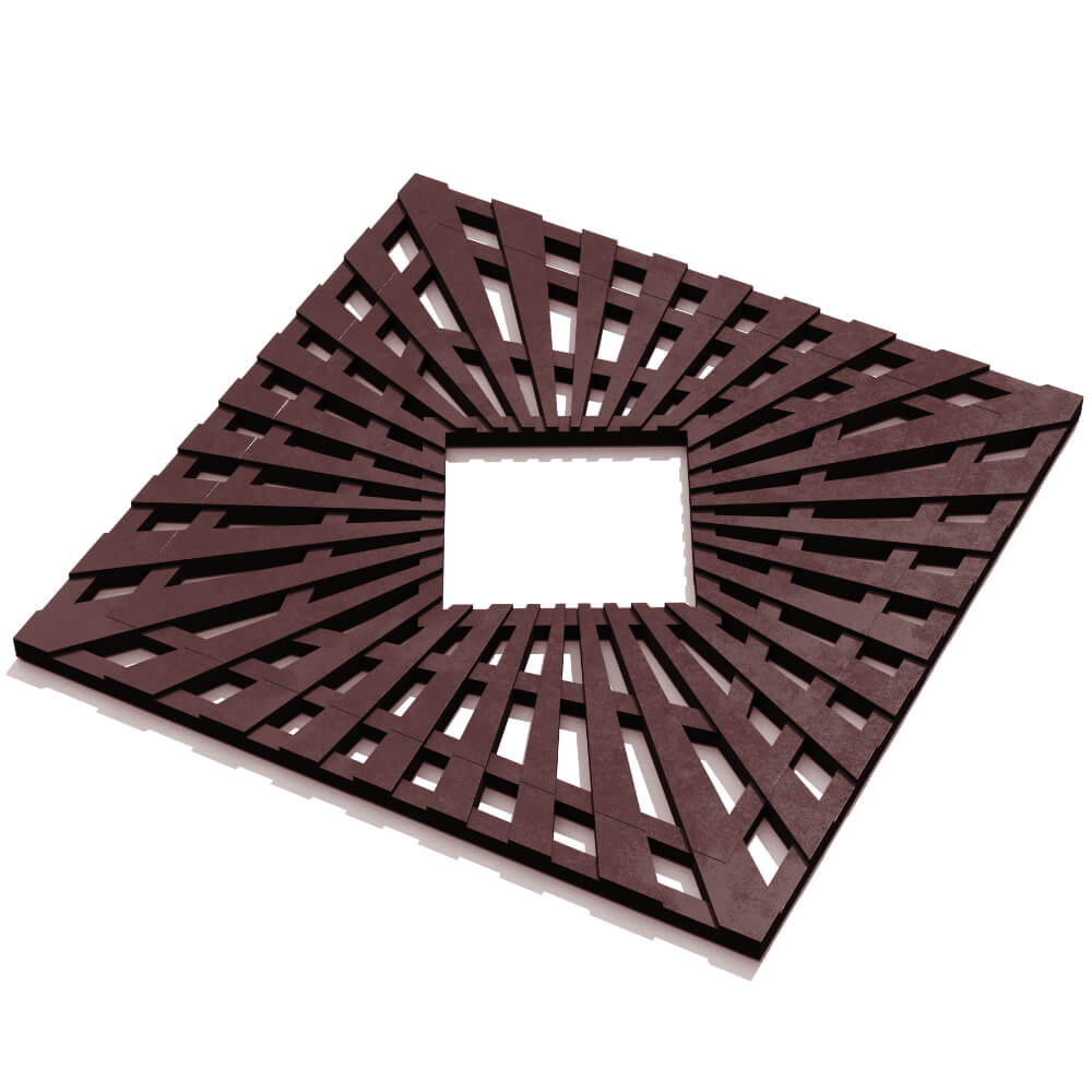 Приствольная решетка для дерева ZKING ATMOSPHERE 1.2х1.2м Коричневая в Кирово-Чепецке фото