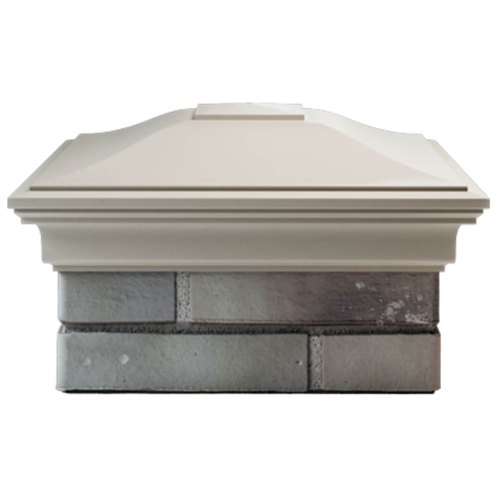 Колпак Zking Монблан Бежевый на столб 1.5х1.5 кирпича (385х385мм) Кирово-Чепецк фото