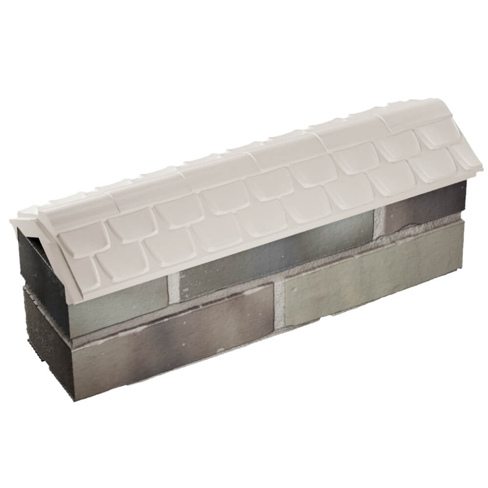 Парапет Zking Эльбрус Бежевый с посадкой на 0.5 кирпича (130мм) в Кирово-Чепецке фото