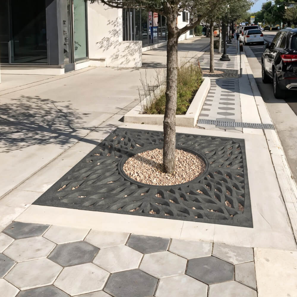 Приствольная решетка для дерева ZKING CRUST 2х2м Черная в Кирово-Чепецке фото