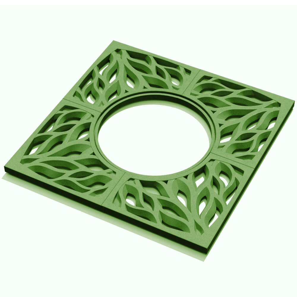 Приствольная решетка для дерева ZKING CRUST 1.2х1.2м Зеленая в Кирово-Чепецке фото