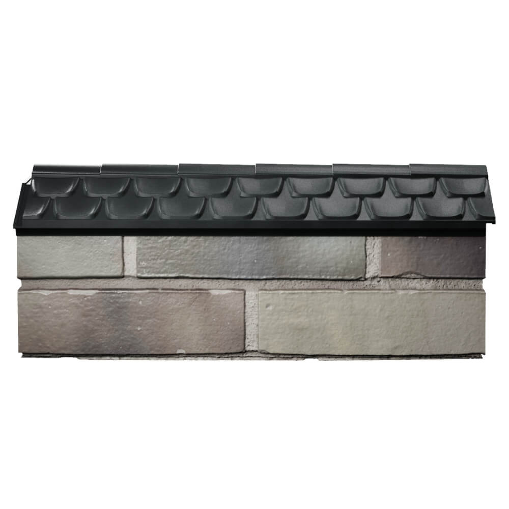 Парапет Zking Эльбрус Черный с посадкой на 0.5 кирпича (130мм) в Кирово-Чепецке фото