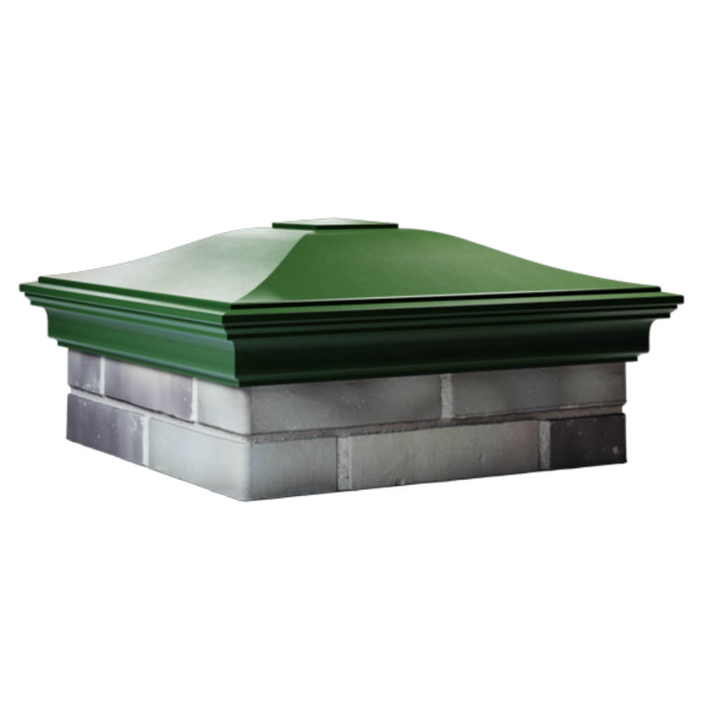 Колпак Zking Монблан Зеленый на столб 2х2 кирпича (515х515мм) в Кирово-Чепецке фото