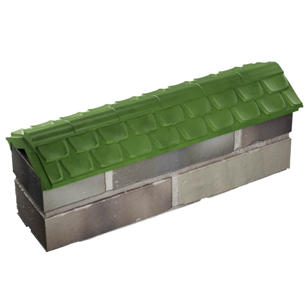 Парапет Zking Эльбрус Зеленый с посадкой на 0.5 кирпича (130мм) в Кирово-Чепецке фото